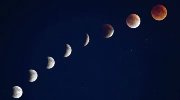 ظاهرة فلكية نادرة تجمع القمر الدموي مع اصطفاف الكواكب حتى عام 2028